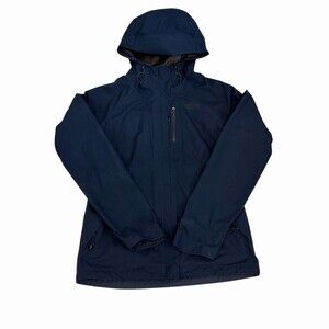 The North Face Dryzzle Jacket Womens Small GORE-TEX Navy Blue Waterproof Rain
